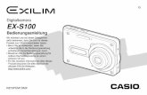 Digitalkamera EX-S100 - CASIO · 2013. 7. 23. · gestattet. Diese bedeutet, dass Sie Bilder von sich selbst und einem Freund erstellen können, auch wenn Sie die beiden einzigen