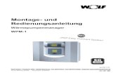 Montage- und Bedienungsanleitung - WOLF · BWL-1-I (Luft/Wasser) sowie BWS-1 (Sole/Wasser) und der dazugehörigen Anlagenkomponenten und Zusatzmodule BWM-1 (Wasser/Wasser), BKM (Kühlmodul).