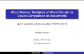 Word Storms: Multiples of Word Clouds for Visual ...szabo/talks/tea_talk_Gatsby/Zoltan_Szabo_te… · Motivation Vast number of documents on the web. Need for quick scanning. Word