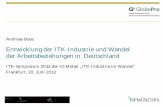 Entwicklung der ITK-Industrie und ... - engineering-bw.de...der BRD ein Unternehmen der Computerbranche bestreikt wurde. (CW vom 18.06.1993) … erreicht die Breite Öffentlichkeit