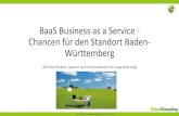 BaaS Business as a Service - Chancen für den Standort ......2015/01/20  · 02.02.2015 Ausgangslage Baden-Württemberg im Vergleich • Beim Innovationsindex 2014 für die Länder