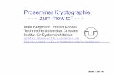 Proseminar Kryptographie - - - zum “how to”sk13/TUD-Web-CMS/LV... · 2016. 4. 4. · Wissenschafflicher Vortrag Vorbereitung Erstellung Vortrag Vorbereitung Wissenschafflicher