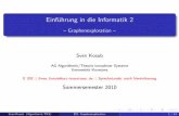 Einf uhrung in die Informatik 2 - Uni Konstanz · 2017. 12. 1. · Traversierungsarten: Tiefensuche(engl. depth- rst search, Abk. dfs) Breitensuche(engl. breadth- rst search, Abk.