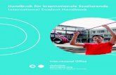 Handbuch für internationale Studierende International Student … · 2019. 8. 12. · Cologne is half an hour away by train. Co-logne is the fourth-largest city in Germany. The most