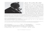 Jan Tschichold - Klingspor Museum · Jan Tschichold Geboren am 2. April 1902 in Leipzig, gestorben am 11. August 1974 in Locar-no. Von 1919 bis 1921 Akademie für graphische Künste