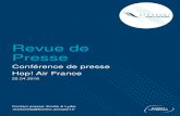 Revue de Presse - Biarritz Pays Basque Airport · Revue de Presse Conférence de presse Hop! Air France 25.04.2016 . Objectif Aquitaine 26.04.2016 . Air Info 26.04.2016 . Air Journal