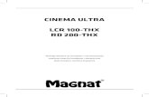 Cinema Ultra lCr 100-tHX rD 200-tHX · 4 Die Lochmaße betragen: - 200x200mm M6 für den Frontlautsprecher LCR 100-THX - 200x100mm M4 für den Dipol-Surroundlautsprecher RD 200-THX
