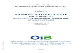 ETAG 018-2 - Brandschutzprodukte - OIB · 2019. 11. 29. · 3.1. Common terminology and abbreviations 8 3.2. Terminology specific to this Part 2 of the ETA-Guideline for Fire Protective