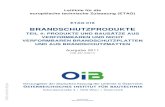 ETAG 018-4 - Brandschutzprodukte - OIB · 8.1 EC-decision..... 8.2 Responsibilities ... Part 4 "Fire protective board, slab and mat products and kits" shall be used in conjunction