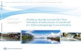 Policy Instruments for Water Pollution Control in ... · water pollution problems that exist in many developing countries, and what is known from the empiri-cal economics literature