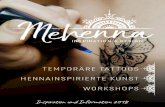 Titelseite: Foto + Logo + Temporäre Henna- und Ja ......Inspiration und Begeisterung für diese Kunst genährt. Ich möchte diese Form der Kunst den Menschen in Österreich näher