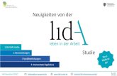 Neuigkeiten von der · Neuigkeiten von der Studie 1 Die lidA-Studie lidabuw@uni- wuppertal.de 🌐Lehrstuhl für Arbeitswissenschaft 2 Veranstaltungen 3 Veröffentlichungen 4 …