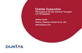 Duktile Gussrohre - Trinkwassertagung · 2018. 3. 27. · 3 18.01.2018 | Firmenpräsentation Duktus (Wetzlar) GmbH & Co. KG Ein Unternehmen der vonRoll infratec Gruppe Sicherheit