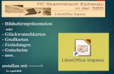 LibreOffice Impress - PC Stammtisch Eichenau...LibreOffice Impress PC Stammtisch Eichenau in der SBS Einfügen Format Audio/Videom Medien Diagrammm Objekt Form Tabellem Fanglinienm