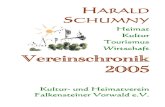 Heimat Kultur Tourismus Wirtschaft Vereinschronik 2005 2_ 2005 web50.pdf · 3 Kontinuität für 2005 13.01.2005 Kulturstammtisch mit Elena Ilijin. Mäßiger Besuch, aber lebhafte