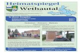 Heimatspiegel · PDF file Im Heimatspiegel Nr. 22, Erscheinungsdatum 04.11.2015, Seite 3, Artikel: Die Kindereinrichtungen im „Wethautal“ stellen sich vor – Hort Osterfeld, ist
