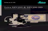 Leica DFC295 & DFC290 HD · Im Unterschied zur Leica DFC295 besitzt die DFC290 HD zusätzlich eine HDMI Schnittstelle auf der parallel zum FireWire-Ausgang ein Live-Bild angezeigt