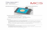 Medium – Control – Systeme Franke & Hagenest GmbH MCS · 2018. 3. 28. · 1 Medium – Control – Systeme Franke & Hagenest GmbH MCS Borngasse 1a * 04600 Altenburg Telefon :