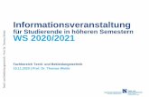 Informationsveranstaltung - HS Niederrhein€¦ · PO 2017 - Curriculum. Die wichtigsten Neuerungen: Es gibt für die Studiengänge „TuB“ und „DI“ unterschiedliche Grundstudiumpläne