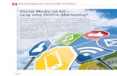 Social Media ist tot ¢â‚¬â€œ lang lebe Online-Marketing? ... lang lebe Online-Marketing? Marketers sind