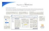 Migration in Word 2010 2016. 7. 12.¢  Migration in Word 2010 aus Word 2003 Microsoft¢® Elemente, nach