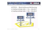 ATEX- Betriebsanleitung CHALLENGER 15i-DUST CHALLENGER … · 2013. 11. 20. · MANUAL 15 18-DUST REV 1.2 DE.DOC 2 / 8 Vorwort Die CHALLENGER 15i-DUST und CHALLENGER 18i-DUST sind