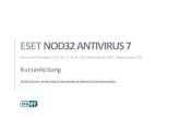 ESET NOD32 Antivirus · 2020. 9. 26. · ESET NOD32 Antivirus schützt Ihren Computer mit modernsten Verfahren vor Schadsoftware. Auf Basis der ThreatSense®-Prüfengine des preisgekrönten