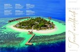Die Universal Resorts Tropische Wälder, weitläufige ......Island versprechen Malediven-feeling pur. Paradises in the Indian Ocean The .1o Uni0ersal Resor.s Maaf/shi0ar/ and Kandolh