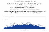 Willkommen zur Biologie-Rallye - Europa-Park · Schweinwale, Delphine b) Seerobben c) Anzahl der Zähne d) bis zu 130 2 1 1 1 10 Größter Wal: Blauwal Kleinster Wal: Schweinswal