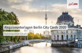 Akquiseunterlagen Berlin City Cards 2020¤sentation_1.pdfDie Leistungen 2019 im Überblick Berlin WelcomeCard ClassicBasic Fahrschein ab 48h bis zu 6 Tage inkl. Rabatte bei mehr als