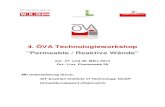 4. ÖVA Technologieworkshop Permeable / Reaktive Wände€¦ · technologie und hat seinen Schwerpunkt auf der Vorstellung und Diskussion ausgewählter Anwendungen aus der österreichischen