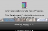 Rittal Services zur Produktivitätssteigerung im ... · •Riline60 ca. 04/06 • Bediengehäuse und Tragarmsysteme ca. 2. Hj. 06. Cadenas Forum Innovation ist mehr als neue Produkte