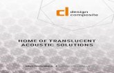 HoMe of transluCent aCoustIC solutIons - Moxie Surfaces 2019. 5. 20.¢  Translucent acoustic panels The