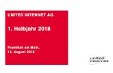 1. Halbjahr 2018...4 1. Halbjahr 2018 Frankfurt am Main, 13. August 2018 KPIs „KONZERN“ IM 1. HALBJAHR 2018 + 530.000 Kundenverträge auf 23,17 Mio. Umsatz- Effekt aus IFRS 15: