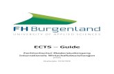 ECTS Guide - FH Burgenland...Sie können strategische Optionen des internationalen Vertriebs bennennen und bewerten. ... - Online- and Social-Media-Kommunikation - Krisen-PR - Viral