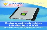 solarwechselrichter HX-serie - 4 kW - Mitzner-Energie HX4 NEU... · 2017. 2. 8. · Acceptable Input Voltage Range 170-280 VAC Maximaler AC Eingangsstrom 40 A AUsgAng BAttEriEBEtriEB