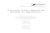 A Feasibility Problem Approach For Reachable Set Approximation … · 2015. 6. 30. · Reachability and controllability analysis for dynamic control systems are powerful tools for