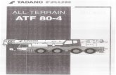 ATF 80-4asam-cranes.com.sa/Load Chart/tadano faun ATF 80-4.pdf · ATF 80-4 Gewichte / Geschwindigkeiten Weights /Working speeds Poids/ Vitesses Pesos /Velocidades de trabajo I., I