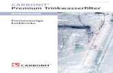 Ausgabe Mai 2004 CARBONIT Premium Trinkwasserfilter · v.l.n.r.: Jan Westerbarkey, Coralie Westerbarkey, Dr. Peter Westerbarkey. 3 04 Mikrobiologische Analysen zur Qualitätsbeurteilung