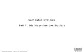 Computer-Systeme Teil 2: Die Maschine des Butlerswi.f4.htw-berlin.de/users/messer/LV/WI-GWI-RABS/Folien/CS-02/02-C… · Computer-Systeme – WS 12/13 - Teil 2/Butler 09.10.2012 1