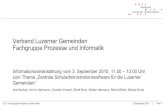 Verband Luzerner Gemeinden Fachgruppe Prozesse und …€¦ · -Grundlagen - Vorbehalt - Gegenstand der Basis-Regelungen - Einführungsprojekt - Support für die Software - Betrieb