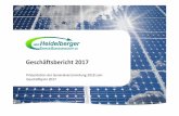 Geschäftsbericht 2017...Öffentlichkeitsarbeit Rückblick 11 • Wir sind als Energiewende-Akteur in Heidelberg und Umgebung etabliert • November 2017: Bürgerplakette der Stadt