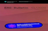 BAG-Bulletin 41/2020 (Deutsch)...BAG-Bulletin 41 vom 5. Oktober 2020 4 41/20 BERTRAGBARE RANHEITEN Meldungen Infektionskrankheiten Stand am Ende der 39. Woche (29.09.2020) a a Arzt-
