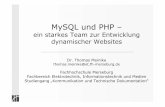 MySQL und PHP...Zend Technologies (ca. 7 Millionen Domains mit PHP) . tekom-Jahrestagung 2001 in Wiesbaden – Dynamische Websites mit MySQL und PHP – T. Meinike Die Scriptsprache