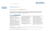 Transport von Batterien - ZVEI · 2019. 7. 18. · Dieses Merkblatt wurde vom Arbeitskreis Transport im ZVEI - Zentralverband Elektrotechnik- und Elektronikindustrie e. V., Fachverband