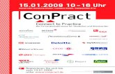 Connect to Practice€¦ · Connect to Practice Die Firmenkontaktmesse für Studenten und Absolventen Registrieren Sie sich bis zum 10.01.2009 unter 15.01.2009 10-16 Uhr Universität
