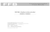 FFB-Jahresbericht 2001/2002 - Leuphana Universität Lüneburg · FFB-Jahresbericht 2001/2002 V/100 5 Lehrveranstaltungen 63 5.1 Lehrveranstaltungen WS 2000/01 63 5.2 Lehrveranstaltungen