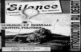 Revue Silence - écologie • alternatives • non-violence · 2015. 11. 30. · du journal souhaitent, à savoir 1' émergence d'un mouvement politique et social qui en France, comme