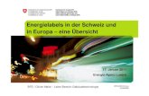 Energielabels in der Schweiz und in Europa – eine Übersicht · SCHWEIZ 1. Die Schweiz hat eine lange Tradition im nachhaltige Bauen 2. Mit MINERGIE hat die Schweiz ein gutes Label
