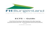 ECTS Guide - FH Burgenland · Trends); Lagerung (Lagerkennzahlen, ABC-Analyse) Produktion (Begriffserklärung, Produktionsplanung-Instrumente, Produktionsdurchführung) In der Übung